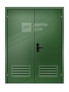 Противопожарная дверь ДПМ-02 EIS глухая двупольная с вент решеткой