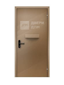 Однопольная ДПМ-01 EIS глухая противопожарная дверь с лотком