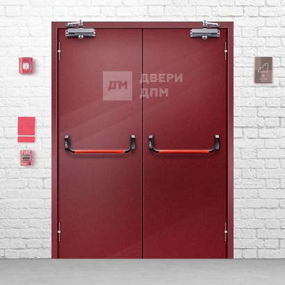 Дверь двупольная с системой антипаника противопожарная ДП-812